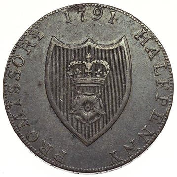 Verenigd Koninkrijk. Portsmouth (Hampshire) Halfpenny Token