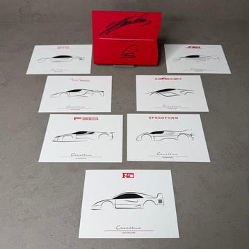 Ferrari - Ristorante Cavallino - Supercar Menu Signed -, Nieuw