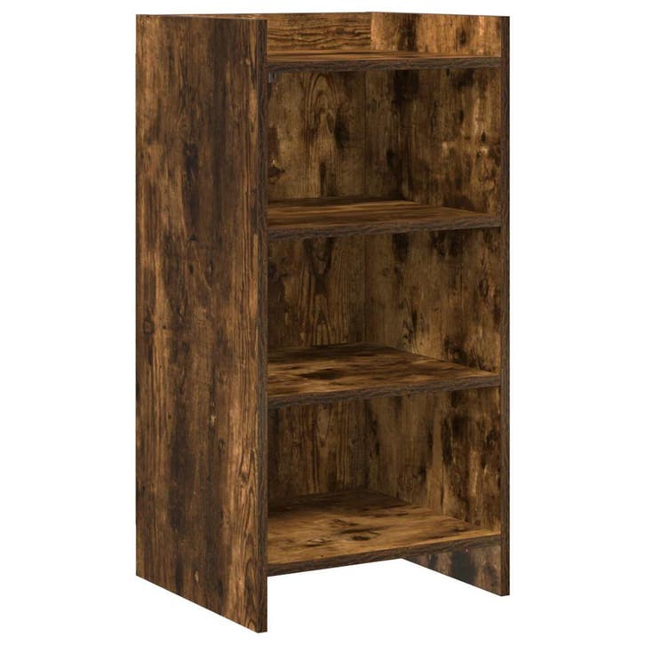 vidaXL Dressoir Gerookt eiken 40 x 36 x 80 cm Bewerkt hout, Huis en Inrichting, Kasten | Dressoirs, Nieuw, Verzenden