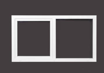 PVC vast-draaikiep b200xh130 cm Wit, Doe-het-zelf en Bouw, Glas en Ramen, Gevelraam of Ruit, 120 tot 160 cm, Nieuw, Ophalen of Verzenden