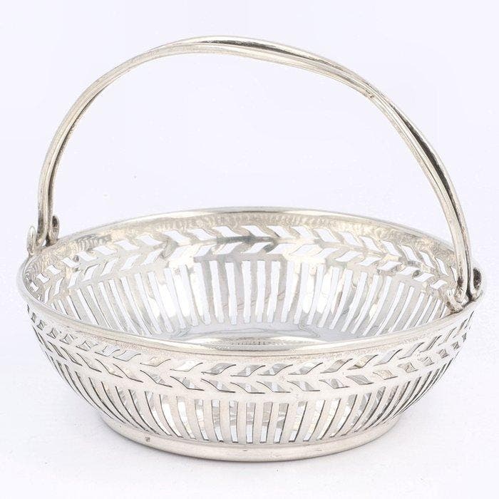 J.M. van Kempen - Bonbon mand - .833 zilver, Antiek en Kunst, Antiek | Zilver en Goud