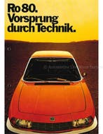 1972 NSU RO 80 BROCHURE DUITS