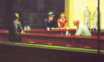 after Edward Hopper - Nighthawks - license modern