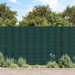vidaXL Tuinschermen 4 st 35x0,19 m PVC matgroen, Verzenden, Nieuw