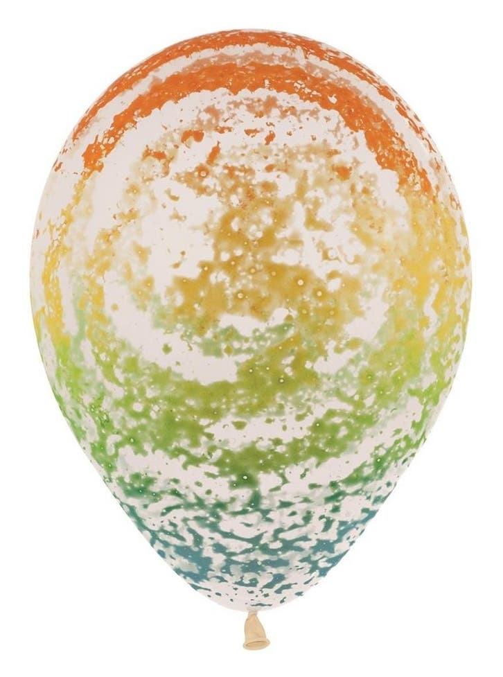 Ballonnen Graffiti Rainbow Crystal Clear 30cm 25st, Hobby & Loisirs créatifs, Articles de fête, Envoi