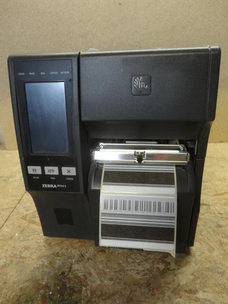 Zebra ZT411 Thermal Transfer Label Printer CUTTER - 200dpi, Computers en Software, Printerbenodigdheden, Gebruikt, Ophalen of Verzenden