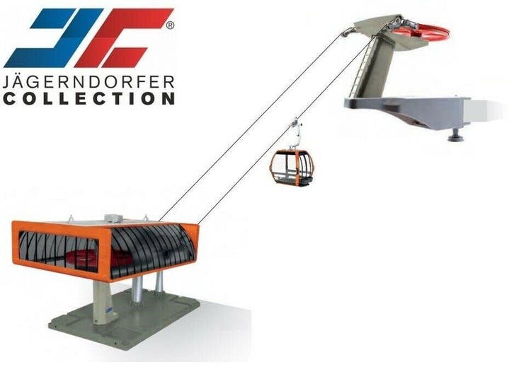 Jagerndorfer - 1/32 Kabelbaan D-line Grijs/oranje (?/23) * -, Divers, Noël, Envoi