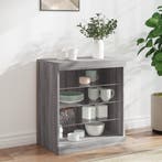 vidaXL Dressoir met LED-verlichting 60,5x37x67 cm grijs, Verzenden, Nieuw