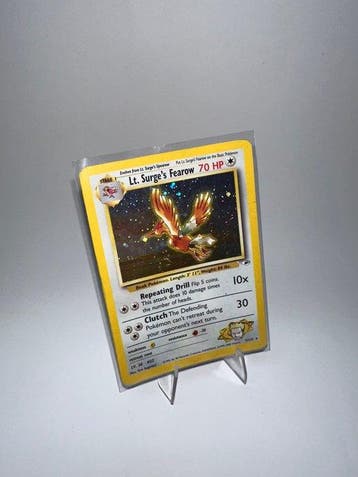 Pokémon - 1 Card - Lt. Surges Fearow 7/132 Foil - WOTC -