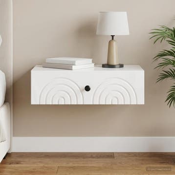 vidaXL Wandgemonteerde Zijtafel 59 x 34,5 x 17 cm Bewerkt, Huis en Inrichting, Verzenden, Nieuw