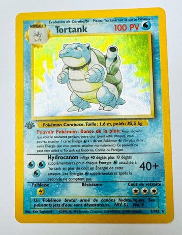 Pokémon - 1 Card - Tortank 2/102 Foil - WOTC, Hobby & Loisirs créatifs, Jeux de cartes à collectionner | Pokémon
