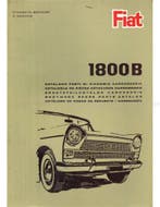 1965 FIAT 1800 B FAMILIARE CARROSSERIE ONDERDELENHANDBOEK