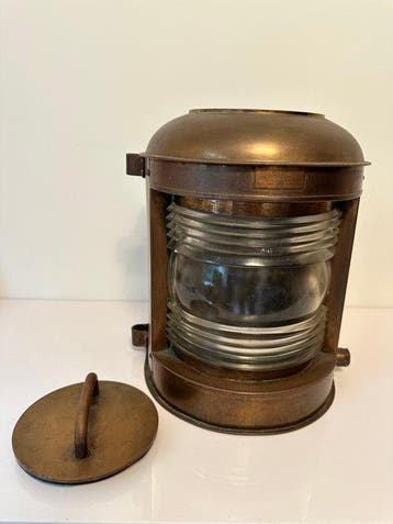 Ships lamp, Navigation lamp - Messing