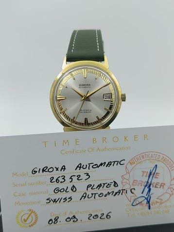 Giroxa - Automatic - Fluted Silver Dial - Zonder, Nieuw