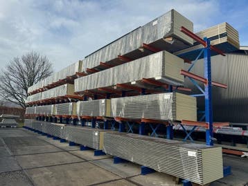 Restpartijen sandwichpanelen wand 40mm va. € 17,95 p/m2, Verzenden