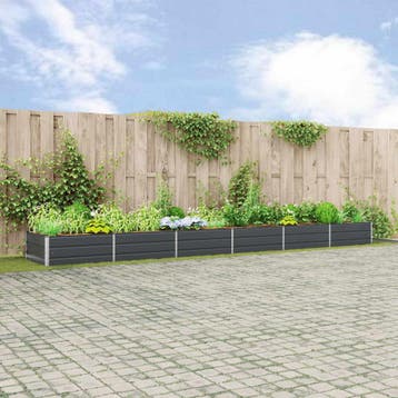 vidaXL Plantenbak Antraciet 580 x 100 x 45 cm Gegevens staal, Verzenden, Nieuw