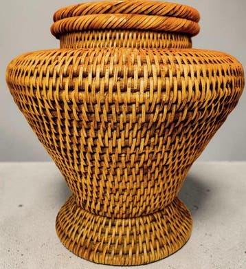 Lamp - Luxueuze Rotan Tafellamp - 63 cm - Rattan