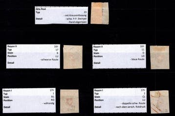 Suisse 1850/1854 - CH - Rayon - petite sélection Rayon (2) -