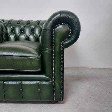 Chesterfield style - Fauteuil - club - Cuir - Nouvelle, Antiek en Kunst