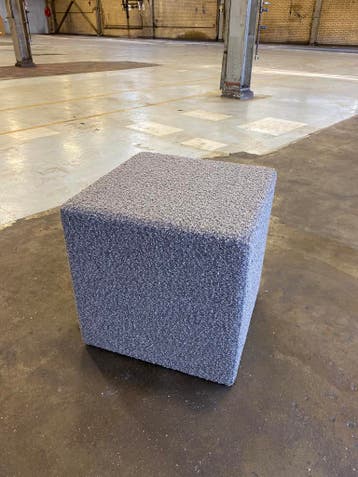 101 Copenhagen Firkant Stool - Deep Taupe - Poef -, Maison & Meubles, Canapés | Repose-pieds & Poufs, Verzenden
