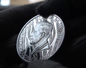 Cookeilanden. 5 Dollars 2025, Black & White Tiger, 1 Oz