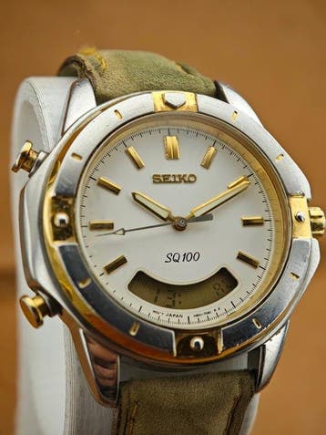Seiko - SQ100 H801-7010 Ana-Digi Quartz – Two-Tone – 38.1 mm