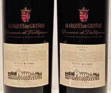 1998 Marqués de Griñón, Dominio de Valdepusa Syrah - Toled -, Collections