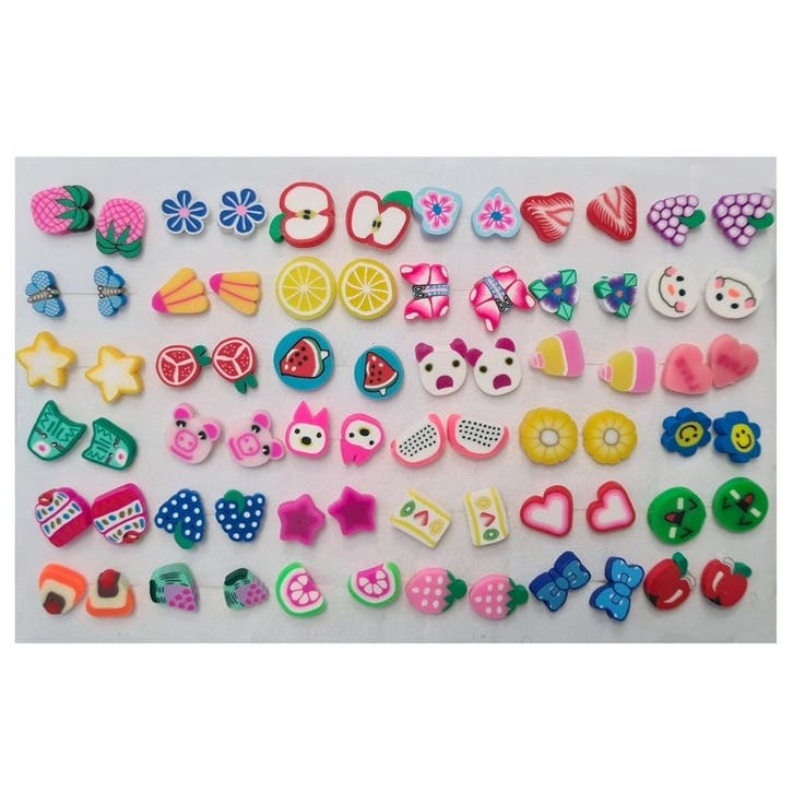 Fako Bijoux - Kinder Oorbellen - Siliconen - Fimoklei -, Handtassen en Accessoires, Oorbellen, Verzenden
