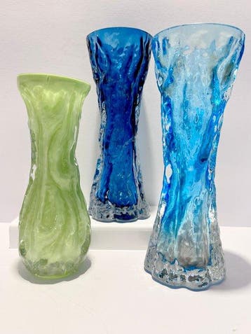 Ingrid Glashütte - Kurt Wokan - Vaas (3) - Bevroren glas
