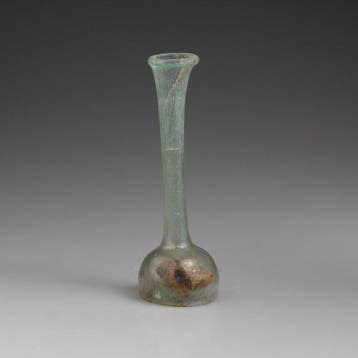 Oud-Romeins, Keizerrijk Glas Flesje - 105 mm
