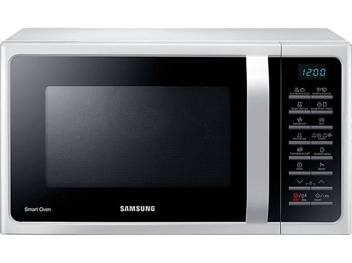Samsung -  Magnetron 900 W Inhoud 28 L - Wit, Elektronische apparatuur, Microgolfovens, 60 cm of meer, Draaiplateau, Nieuw, Combi-microgolfoven