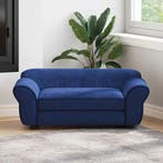 vidaXL Hondenbank 72x45x30 cm pluche blauw, Verzenden, Nieuw