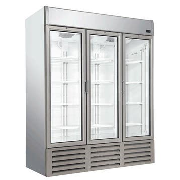 Koelkast 1400 liter met 3 glazen deuren - 1326 liter netto, Verzenden