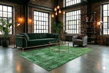 Vert vintage - Tapis - 280 cm - 160 cm - avec certificat, Nieuw