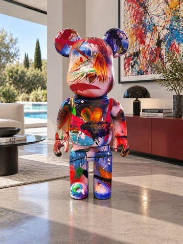 michele socionovo - Bearbrick Amour Abstrait