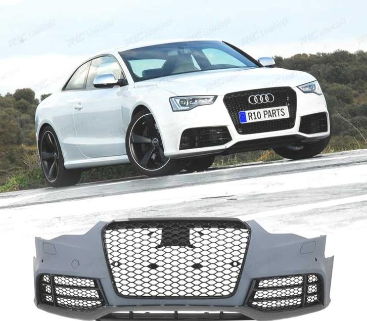 PARE CHOCS FRONTAL AUDI A5 8T 12-16 LOOK RS5 PDC + LIP SPOIL, Autos : Pièces & Accessoires, Carrosserie & Tôlerie, Envoi