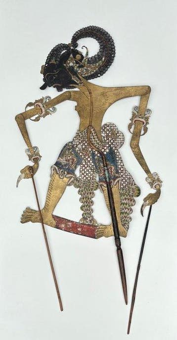 Poupée d’ombre javanaise - Wayang kulit - Indonésie (Sans