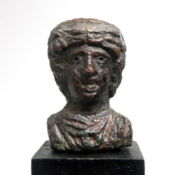 Oud-Romeins Brons Buste, Hoofd van Janus