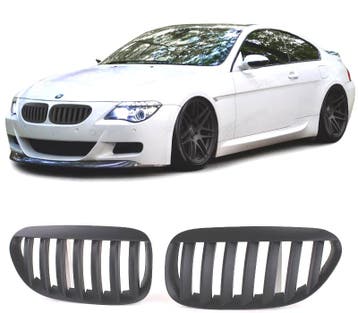 Calandres Pour Bmw E63 E64 04-10 Look M Noir Mat, Verzenden