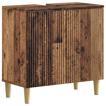 vidaXL Wastafel kabinet voor de badkamer ARNHEM Oud hout, Verzenden, Nieuw