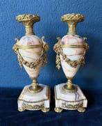Cassoletten met bronzen montuur - Cassolette (2) - Bronze,, Antiek en Kunst