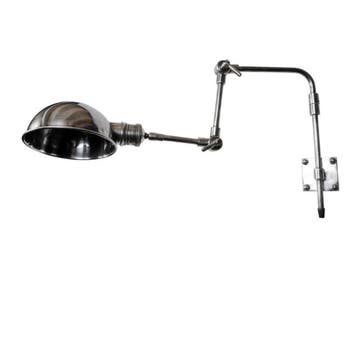 Wandlampen Messing Muurlamp Adair Antiek Zilver, Verzenden, Nieuw