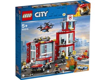 LEGO® City - Brandweerkazerne - 4 minifiguren - 500+, Kinderen en Baby's, Verzenden, Nieuw