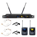 Citronic TU2-N Afstembaar UHF Draadloos Systeem 2x Headset, Muziek en Instrumenten, Nieuw