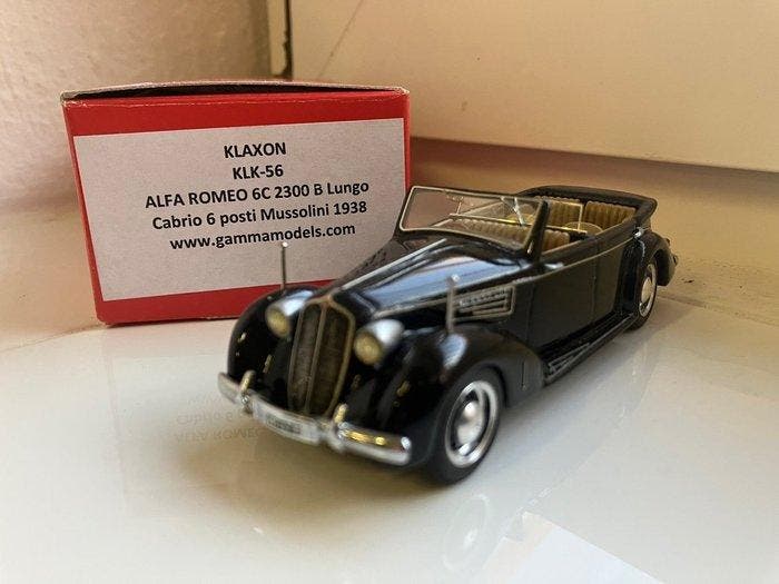 Klaxon 1:43 - Modelauto - Alfa Romeo 6C 2300 B Lungo Cabrio, Hobby & Loisirs créatifs, Voitures miniatures | 1:5 à 1:12