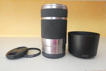 Sony SEL 55-210mm/F4.5-6.3 OSS E- mount Zilver, als nieuw en, Nieuw