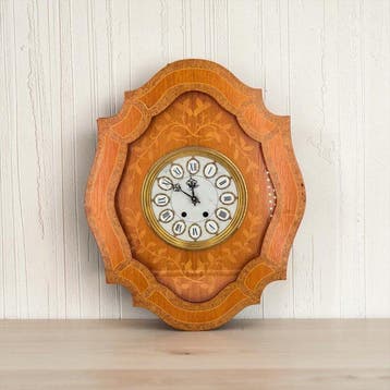 Horloge Napoléon III Bois, Céramique - 1850-1900 -, Antiquités & Art