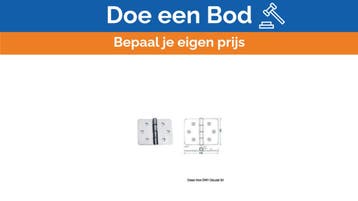 Bieden: Osculati Stainless Steel Hinge 130x100mm, Ophalen of Verzenden, Nieuw