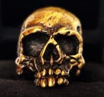 Zegelring - Krachtige visie - schedel - Memento Mori -