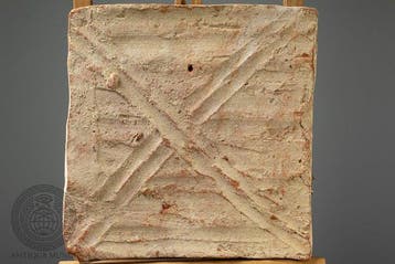 Byzantijns Terracotta Architectonische plaquette met